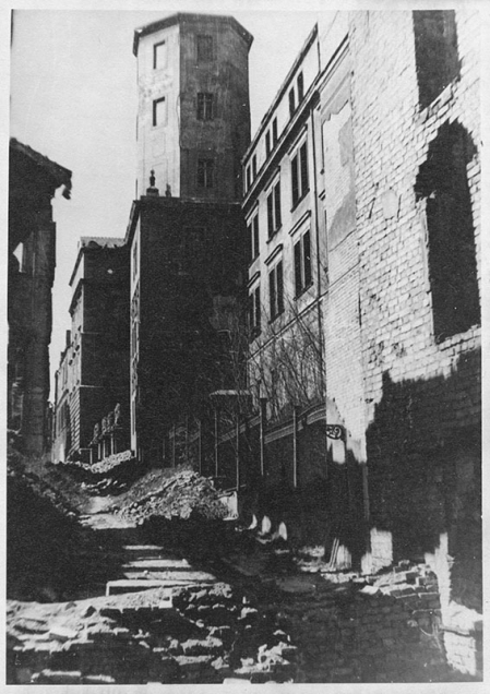  Ruiny zamku, fot. 1946–47  MNS/A.Foto/bn
